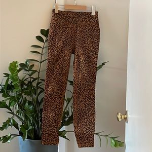 Jcrew cheetah leopard print leggings size xs